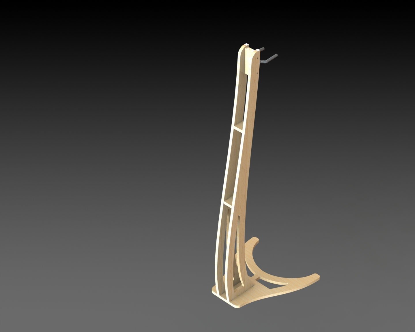 Guitar Stand With Down Light, Hanging Stand Made In Ireland, Light included Illuminated (CUSTOM) - Caulfield Composites