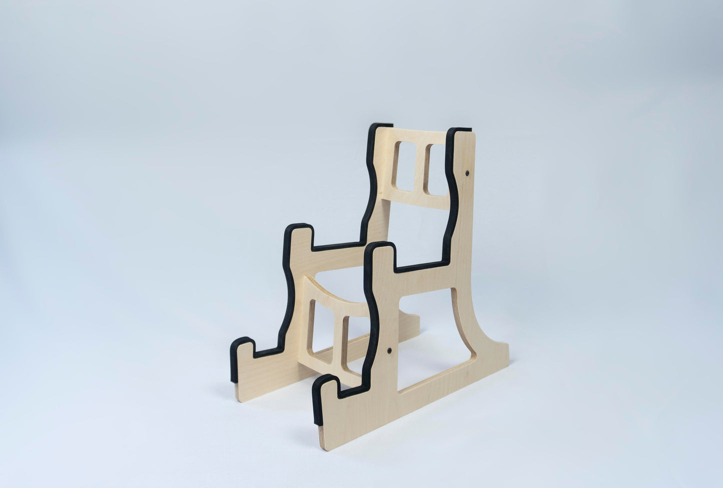 Double Decker Musical Instrument Stand, Customisable for Two / 2 Guitars and more, Made In Ireland, With Optional Cable Tidy