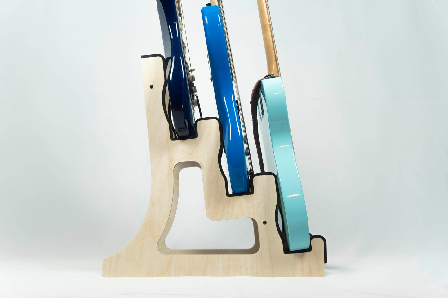 Triple Decker Musical Instrument Stand, Customisable for Guitar and more, Made In Ireland, 3/Three Guitar Stand, Holder