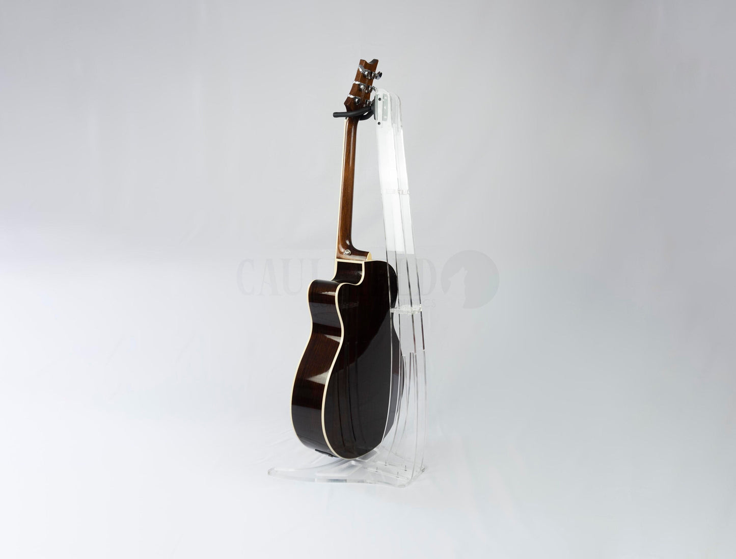 Transparent Guitar Hanging Stand - Bulletproof Polymer Glass, Made to order, Ireland