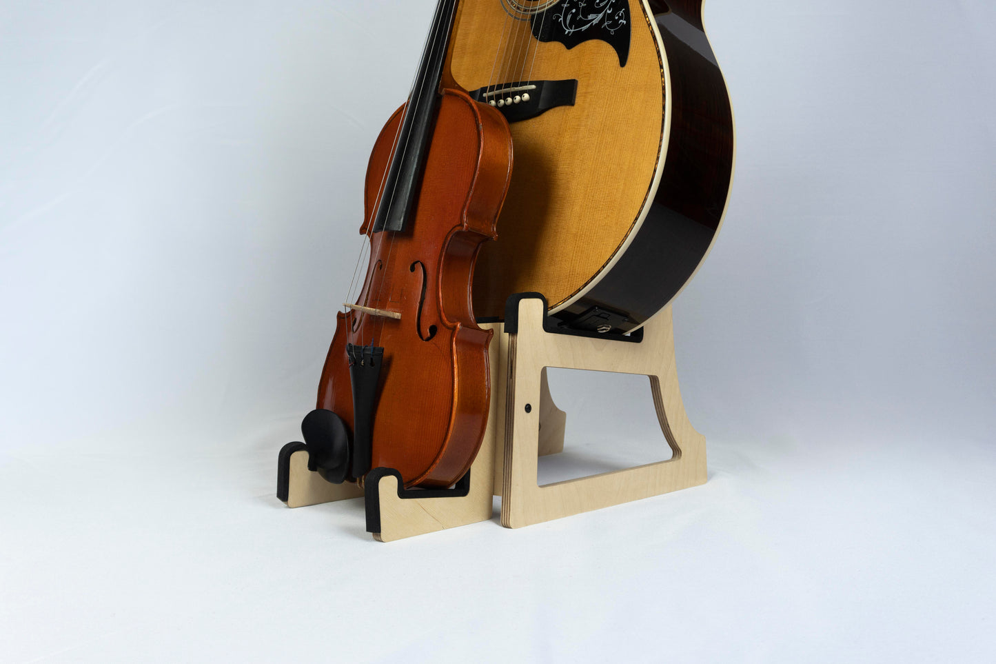 Double Decker Ukulele + Guitar Stand, Customisable for Two / 2 Ukes, Mandolin, Violin and more, Made In Ireland