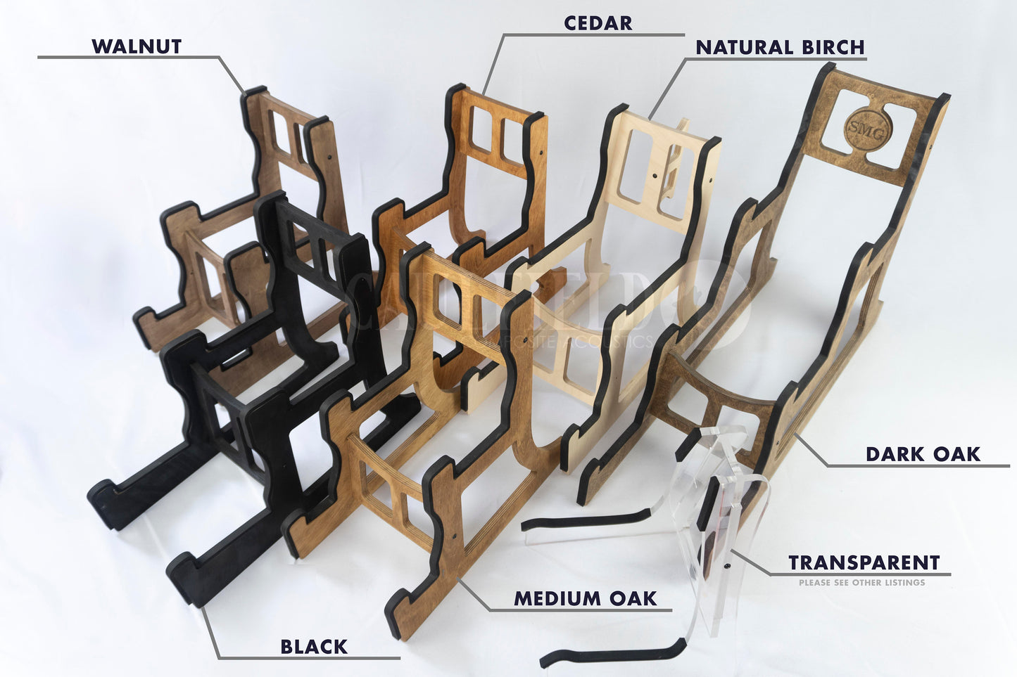 Triple Decker Musical Instrument Stand, Customisable for Guitar and more, Made In Ireland, 3/Three Guitar Stand, Holder