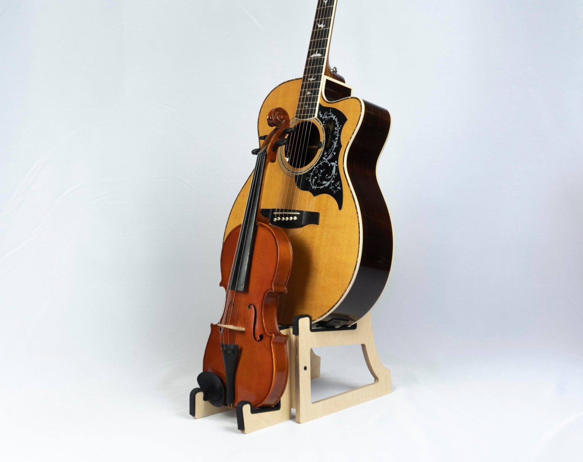 Guitar + Ukulele Stand - Caulfield Composites Standard Natural Birch