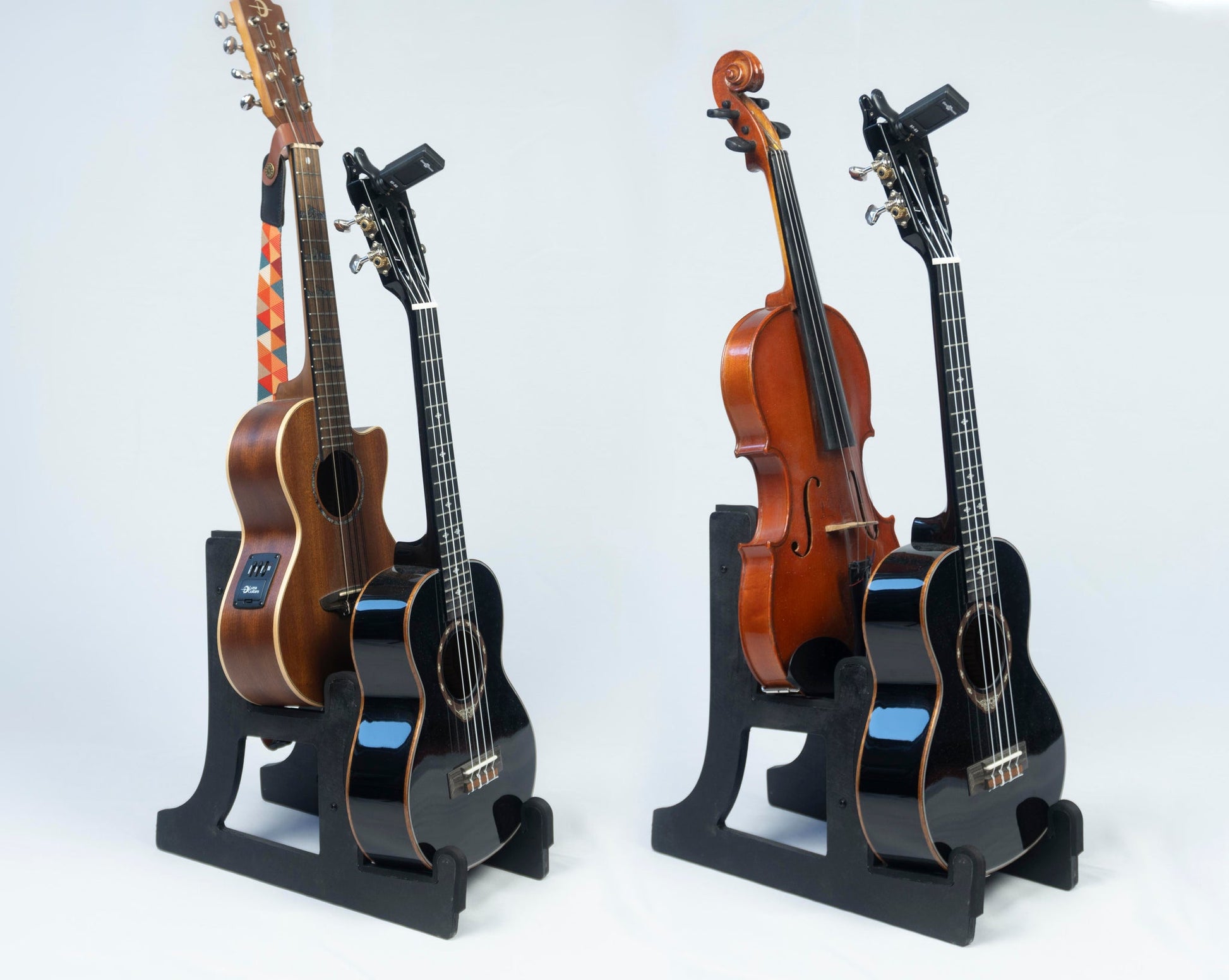 Small Double Instrument Stand, Ukulele Mandolin Violin Etc. - Caulfield Composites